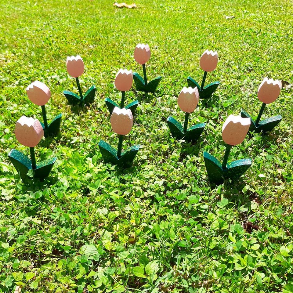 Tulipano rosa segnaposrto cose e persone lucca