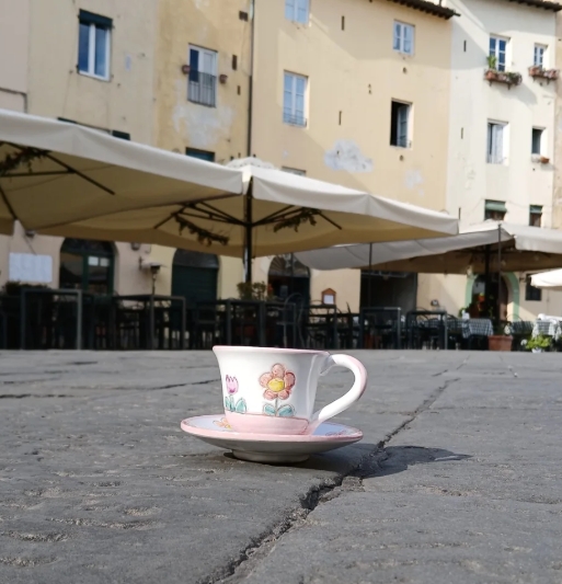 tazzina caffè fiorellini