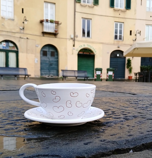 caffèlatte cuoricini san valentino fatto a mano