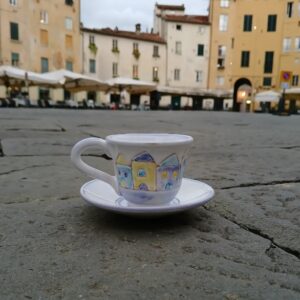 Tazzina caffè anfiteatro by night